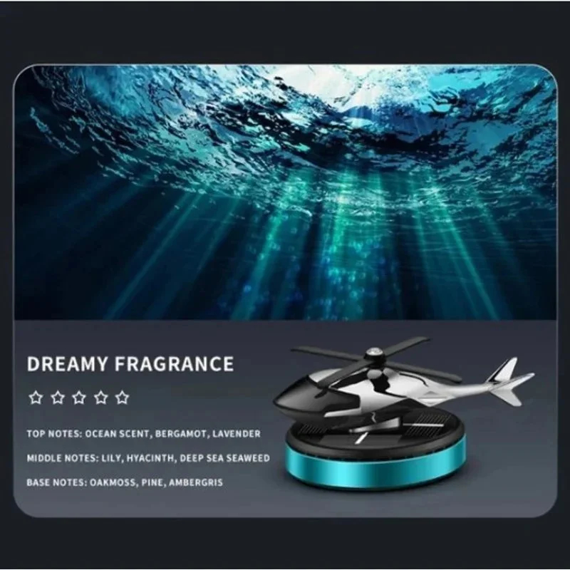 Metal Solar Helicopter Air Freshener