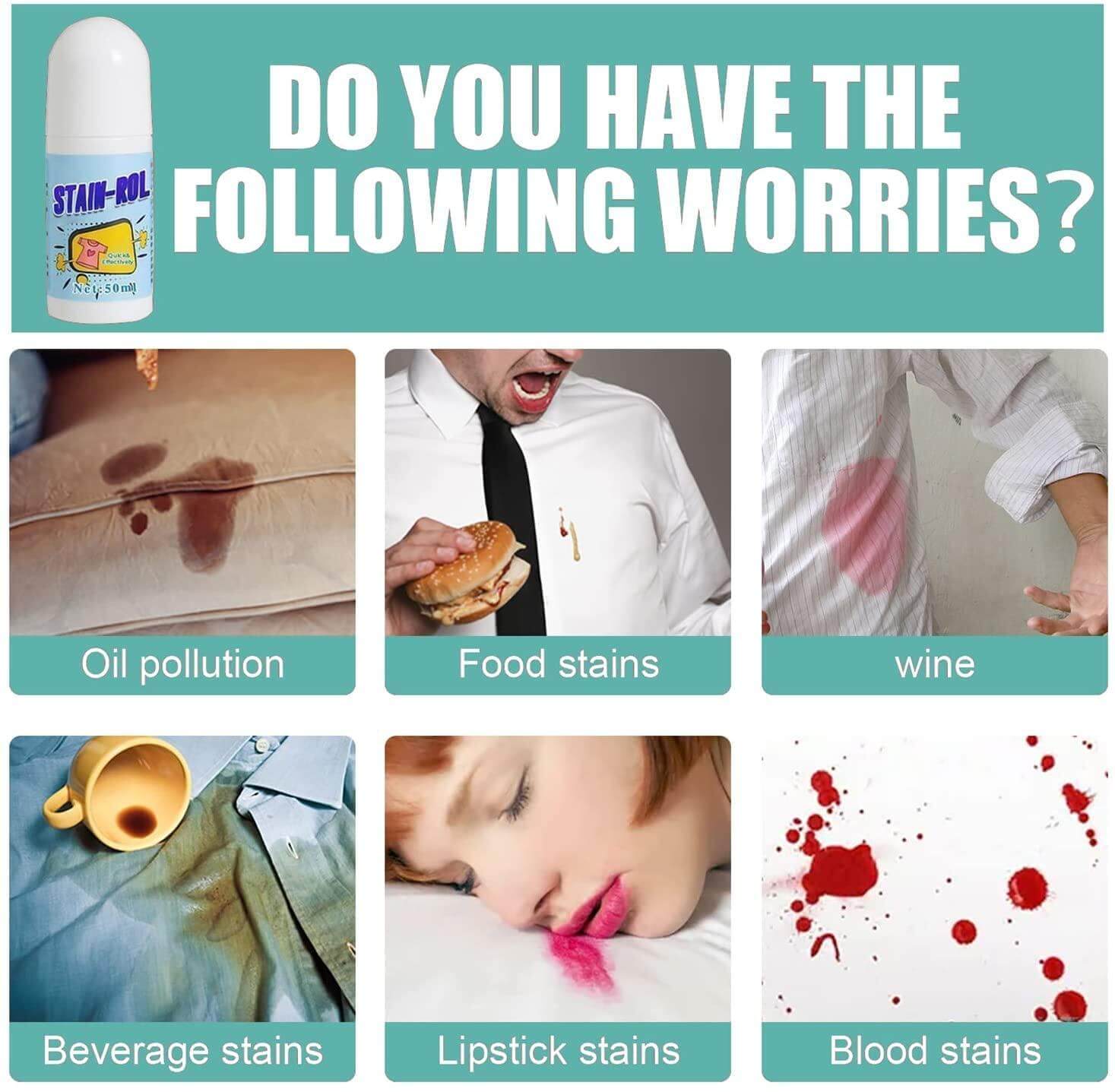 Cloth Stain Remover Roll (instant Result)