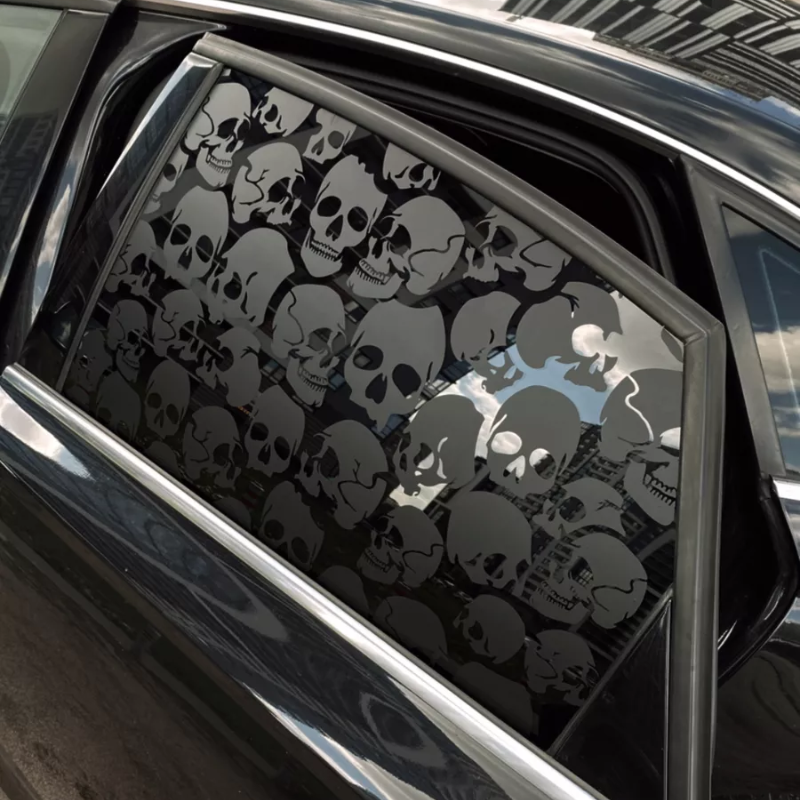 Custom Car Window Full Coverage Skull Decal