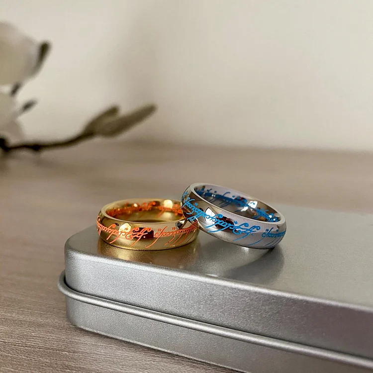 Elvish Ring Glow in the Dark, 1:1 Replica, Magical gift for couples, for boyfriend, or just for yourself (buy two free shipping)