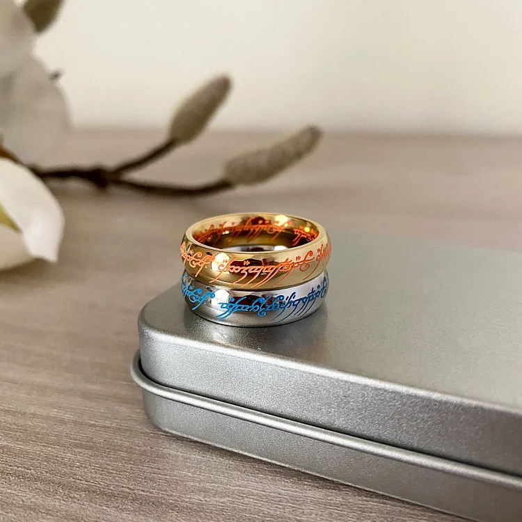 Elvish Ring Glow in the Dark, 1:1 Replica, Magical gift for couples, for boyfriend, or just for yourself (buy two free shipping)