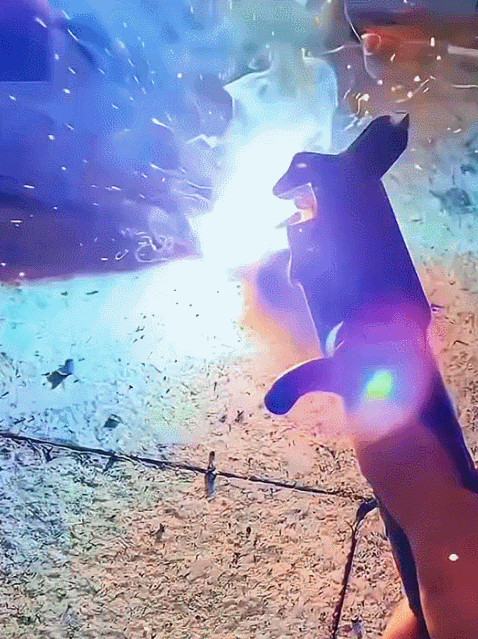 Upgraded electrode holder with chisel hammer compression spring