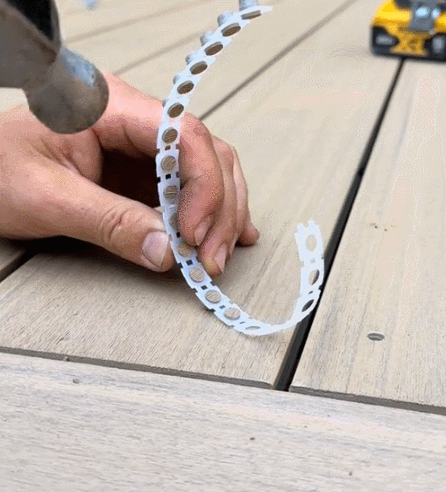 Repairing holes in wooden boards