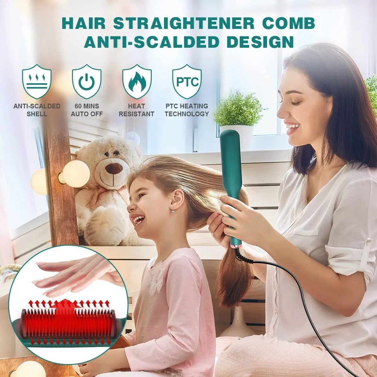 Hair Straightener Brush