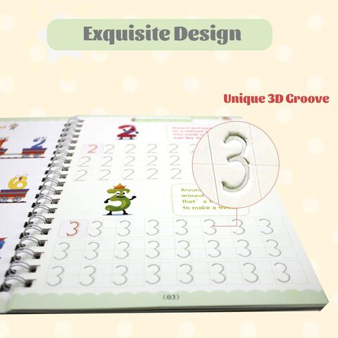 MAGICAL HANDWRITING REUSABLE BOOK (1 SET OF 4 BOOKS)