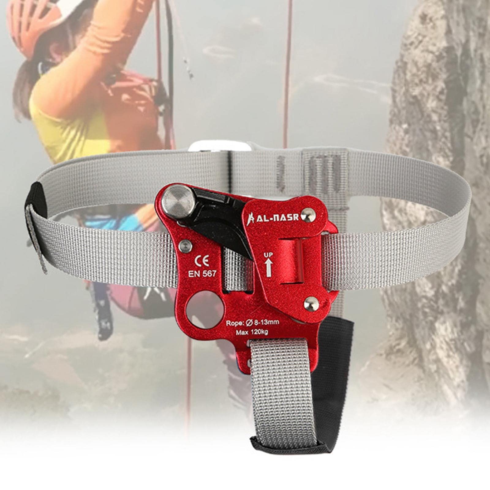 Foot Ascender Anti Fall Right/Left Foot for Rock Climbing Fire Caving