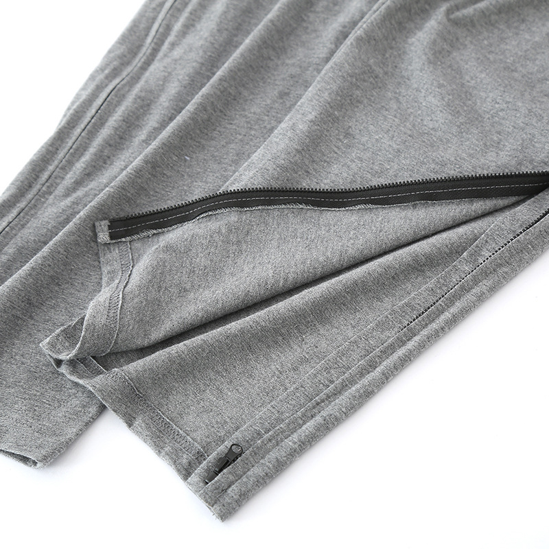 Fully open crotchless pants - Front and back Velcro side zipper design - Suitable for bedridden elderly people