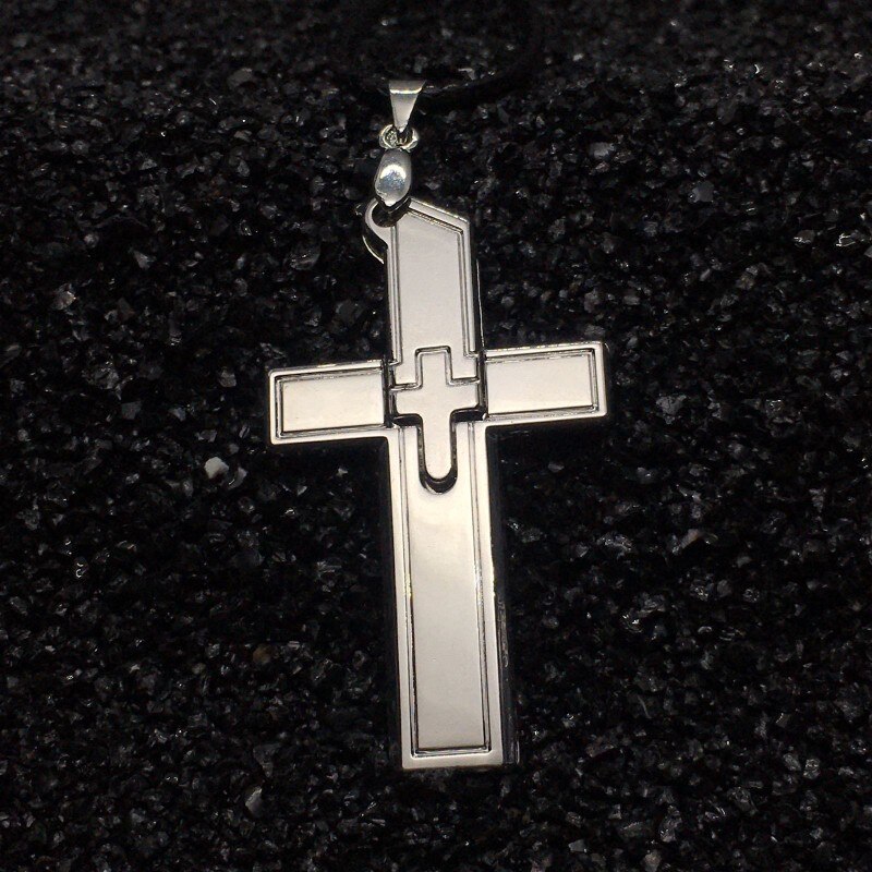 Stainless steel pendant necklace Couple stainless steel cross necklace The best gift for your girlfriend