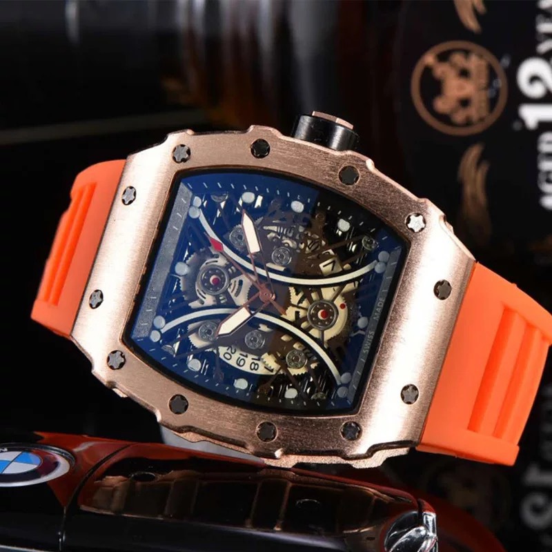 Men's Silicone Waterproof Luminous Richard Watch