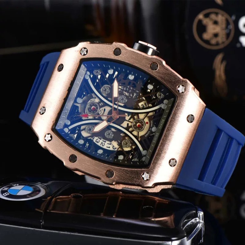 Men's Silicone Waterproof Luminous Richard Watch