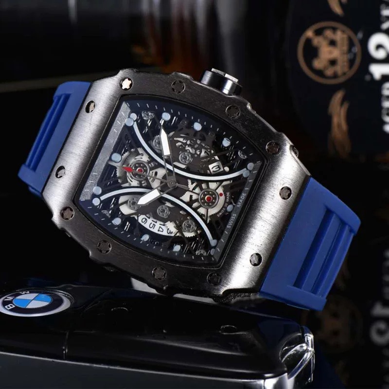 Men's Silicone Waterproof Luminous Richard Watch