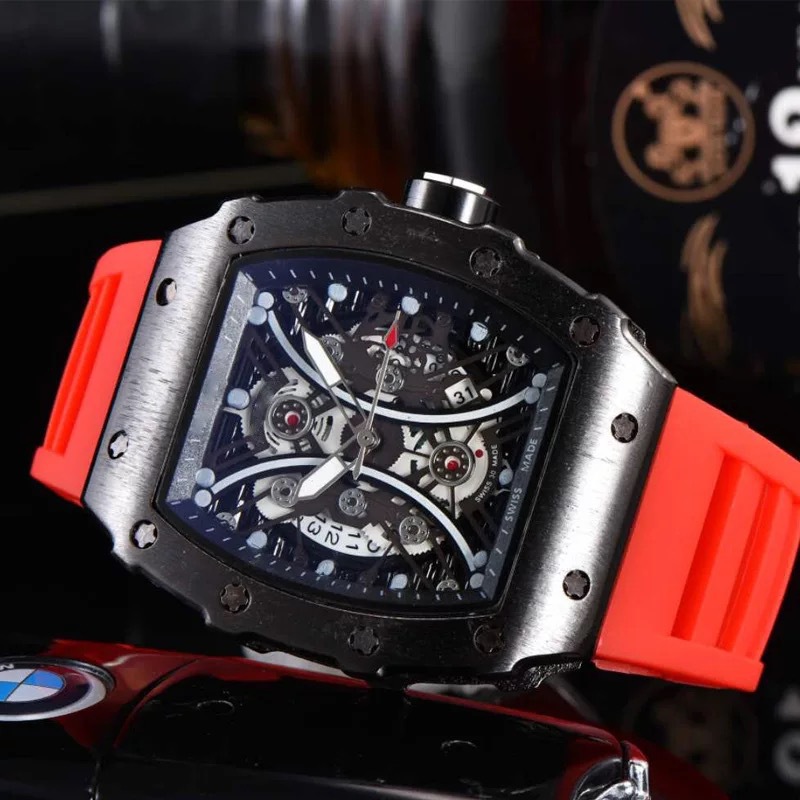 Men's Silicone Waterproof Luminous Richard Watch