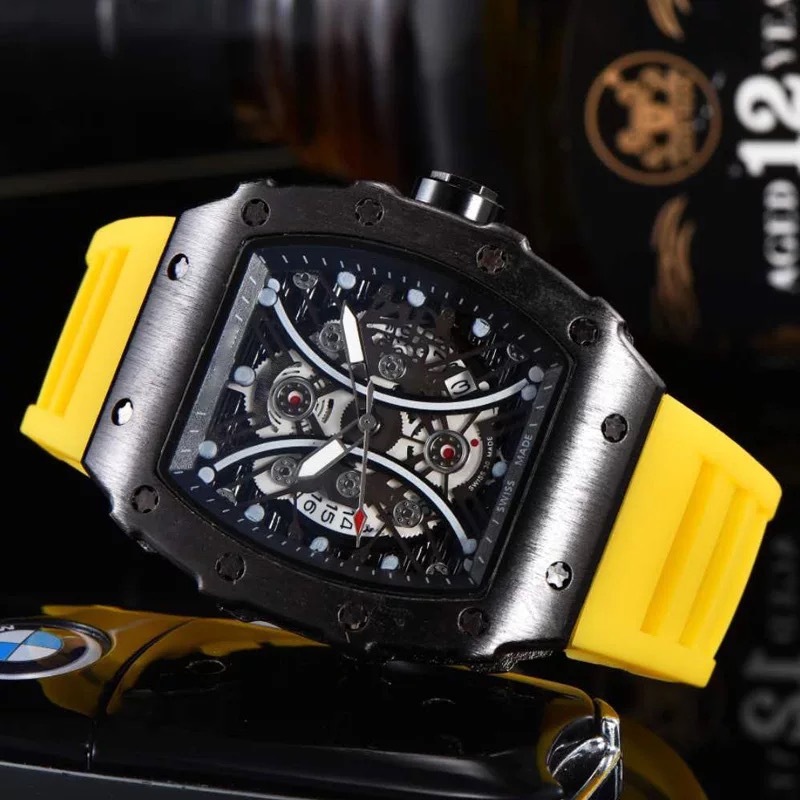 Men's Silicone Waterproof Luminous Richard Watch