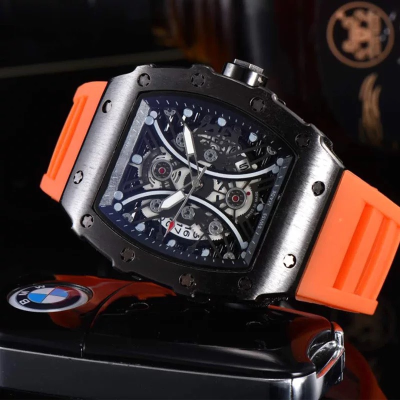Men's Silicone Waterproof Luminous Richard Watch