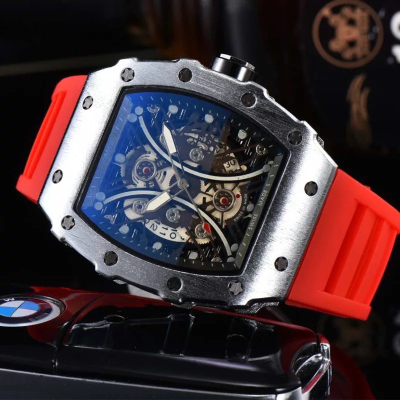 Men's Silicone Waterproof Luminous Richard Watch
