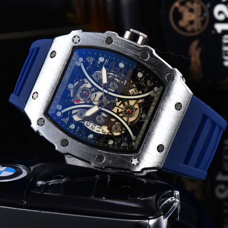 Men's Silicone Waterproof Luminous Richard Watch