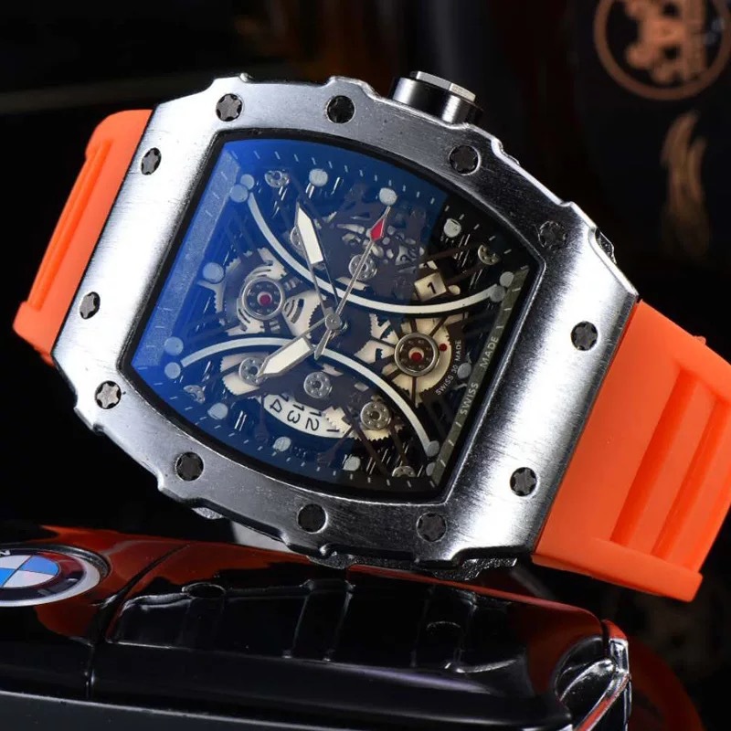 Men's Silicone Waterproof Luminous Richard Watch