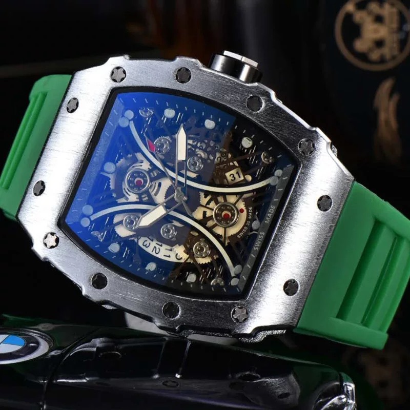 Men's Silicone Waterproof Luminous Richard Watch