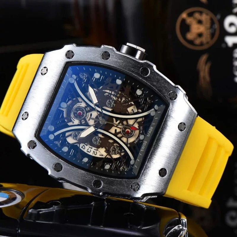 Men's Silicone Waterproof Luminous Richard Watch