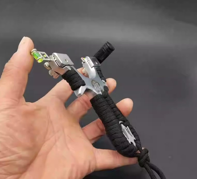 Powerful Catapult Laser Aiming Slingshot Archery Hunting Slingbow Shooting Games