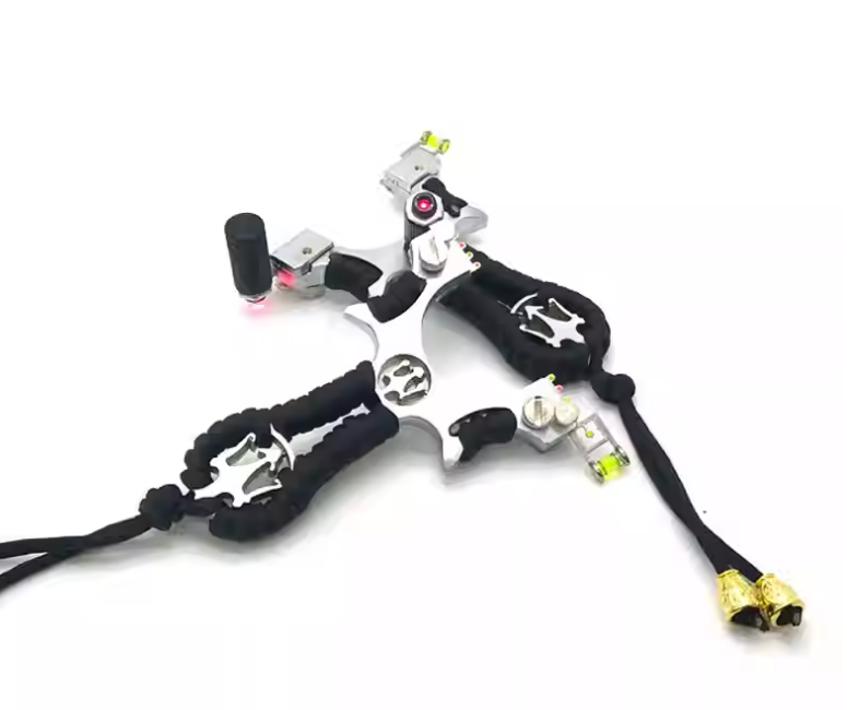 Powerful Catapult Laser Aiming Slingshot Archery Hunting Slingbow Shooting Games