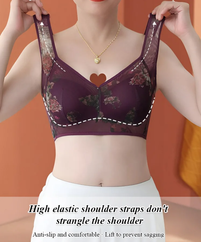 [Rich women are wearing]Lace Buttonless Comfortable Bra-Three pieces for only 33 euros