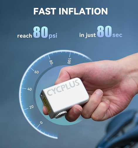  Portable Ultra Mini Bicycle Pump(Type-C Rechargeable Battery)