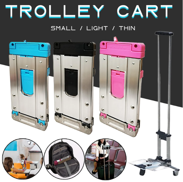 Stainless Steel Mini Shopping Foldable Portable Household Trailer