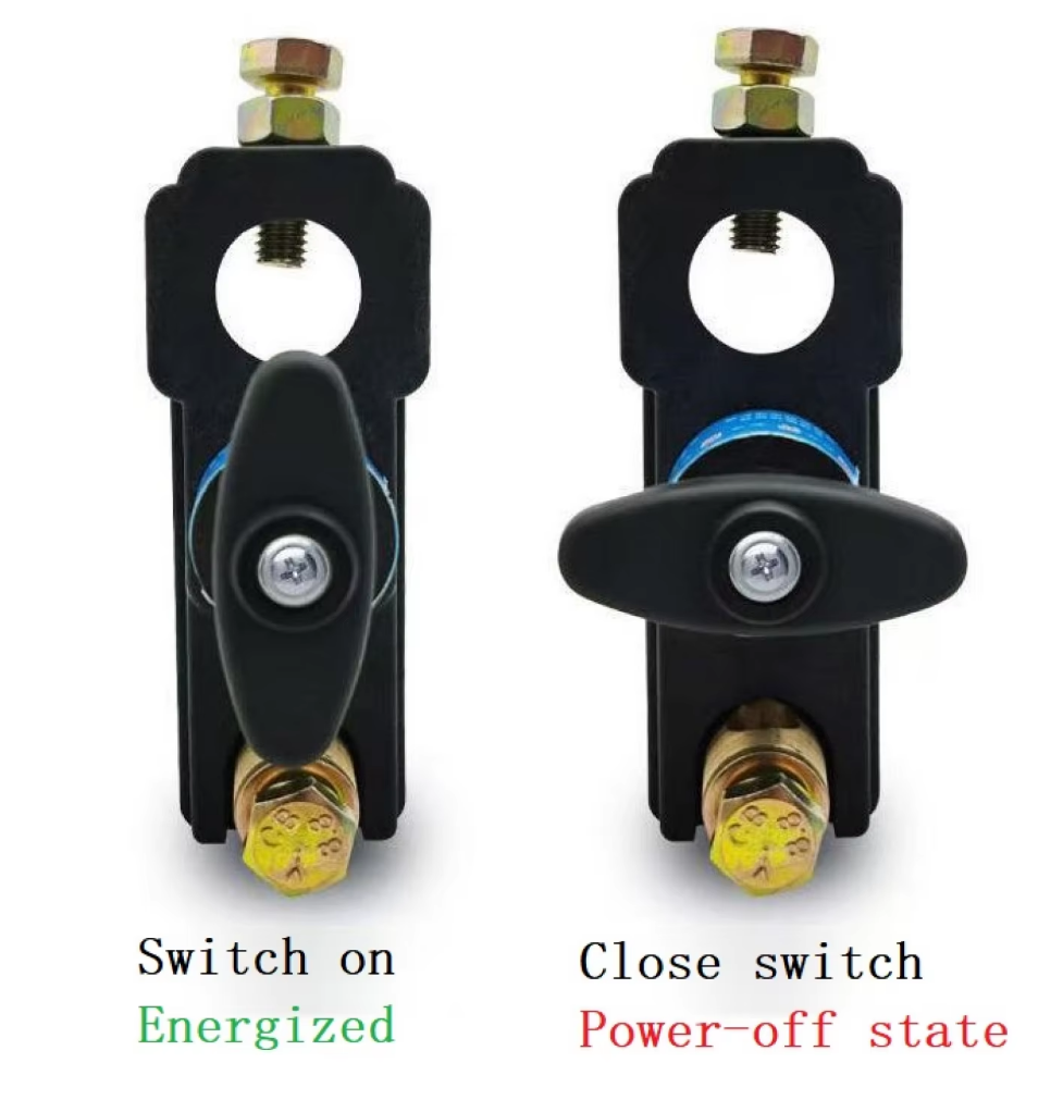 New anti-electric shock car battery power cut-off switch