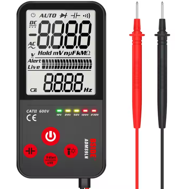 🧍🏻‍♀️BSIDE ADMS9LN🐮 Digital Multimeter ◥⚡⚡⚡◤Fully Automatic Range Tester🔭⚡