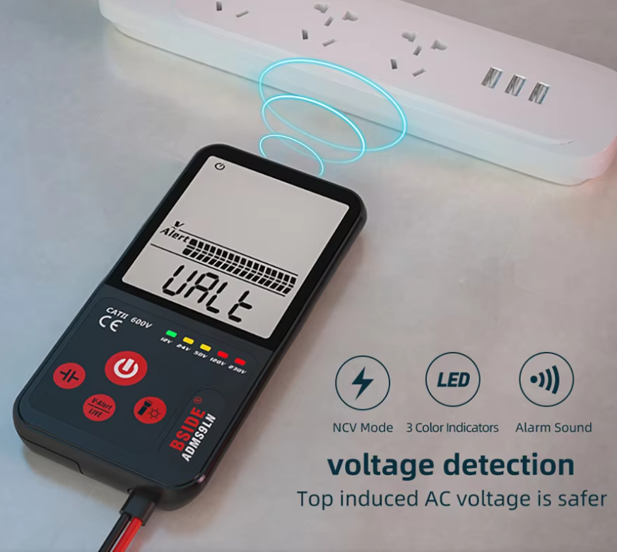 🧍🏻‍♀️BSIDE ADMS9LN🐮 Digital Multimeter ◥⚡⚡⚡◤Fully Automatic Range Tester🔭⚡