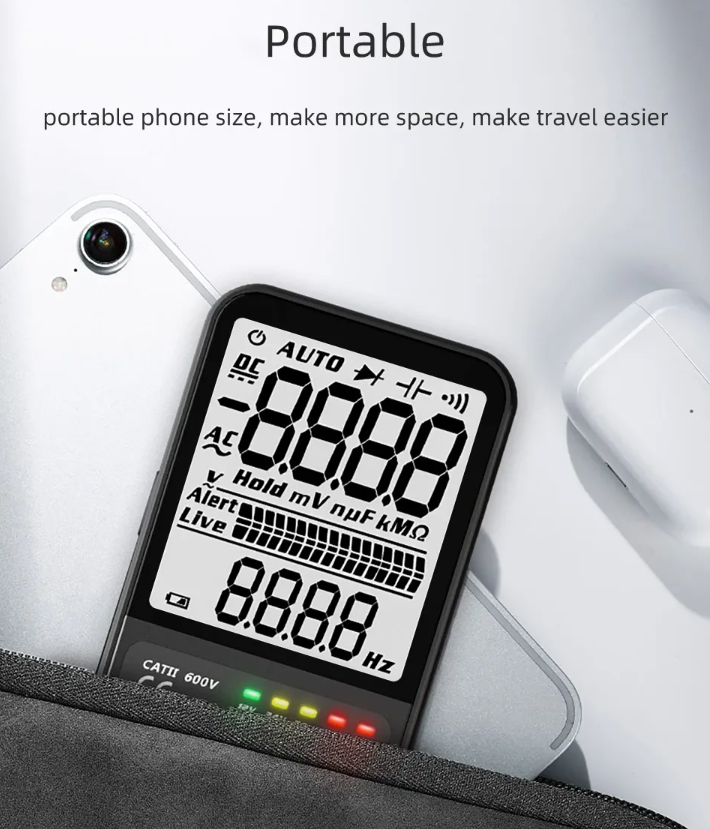 🧍🏻‍♀️BSIDE ADMS9LN🐮 Digital Multimeter ◥⚡⚡⚡◤Fully Automatic Range Tester🔭⚡