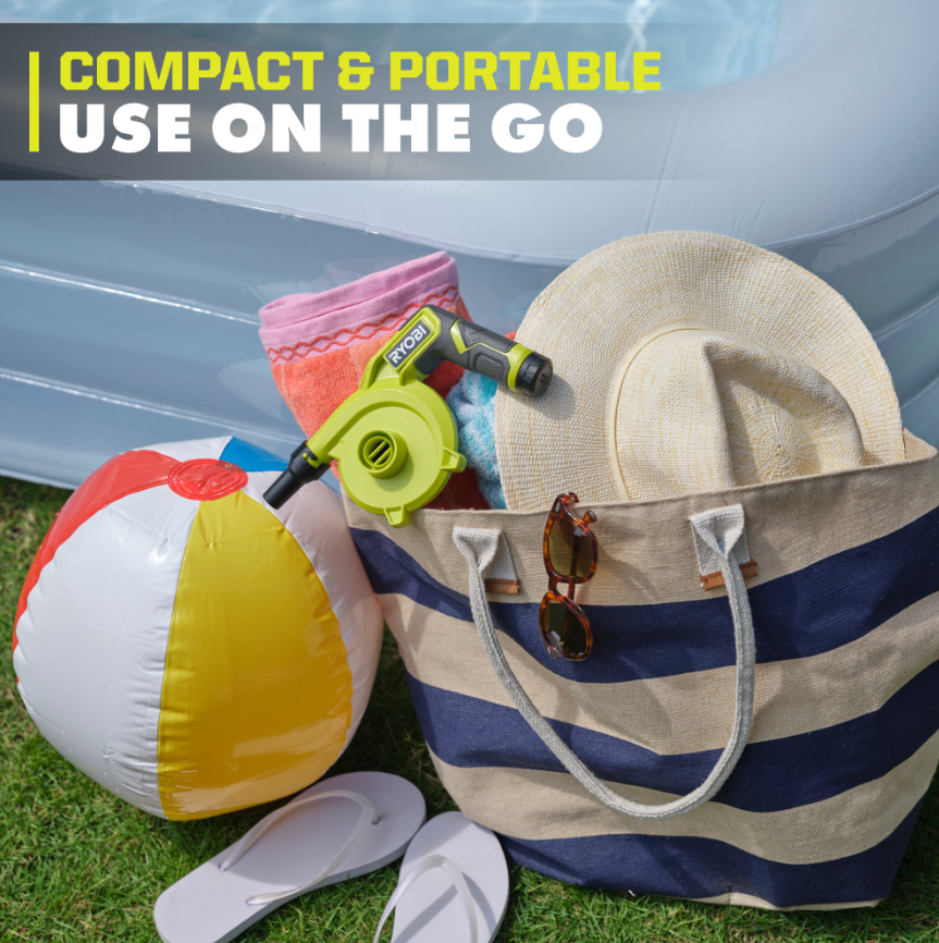 🔫Ryobi USB LITHIUM HIGH 🔰VOLUME 🌱INFLATOR KIT✅🔰