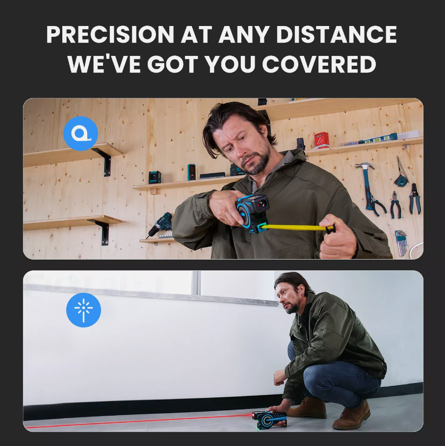 🆕Digital Tape 😍Measure -3 In 1 🧏‍♂️Professional Accurate Measuring Tool With Bluetooth🎁