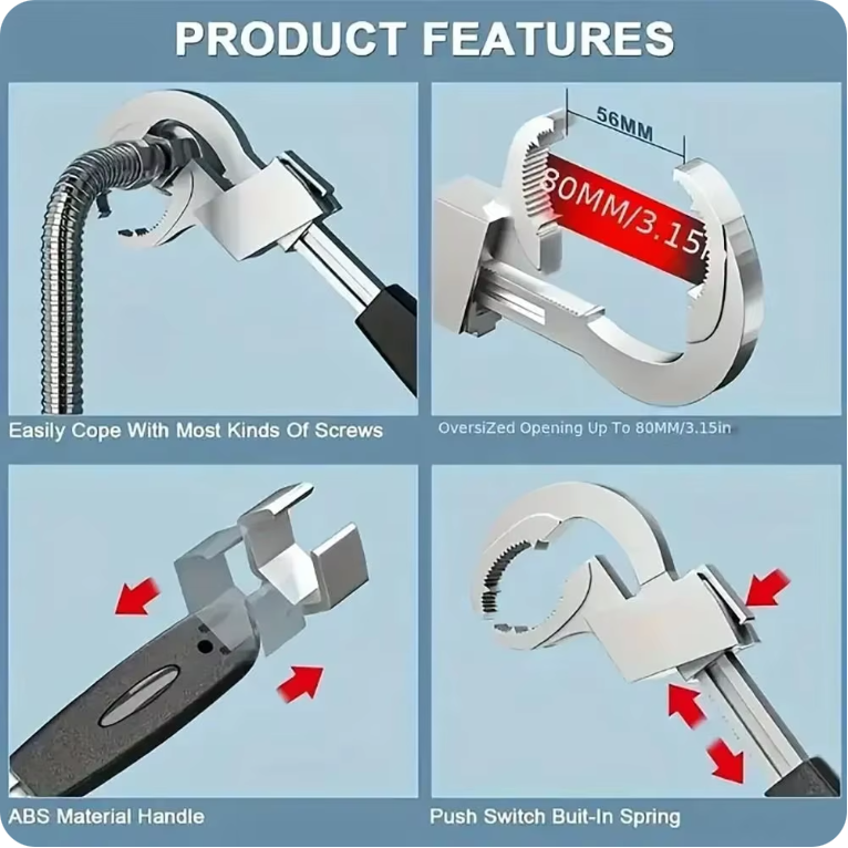 🔥🔥🔥Adjustable portable universal faucet wrench repair tool