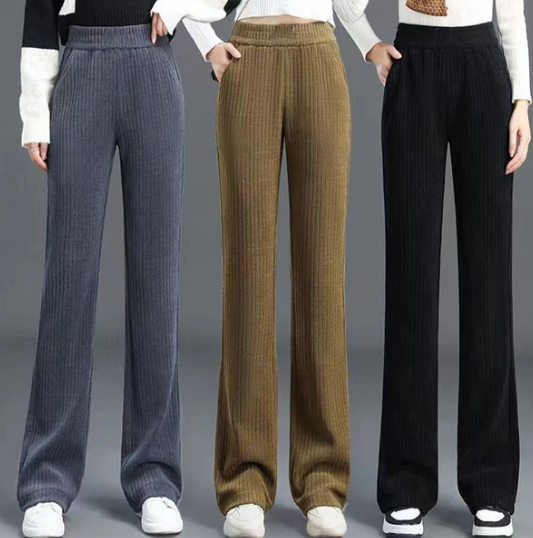 Women's Stretch deerskin high waist pants