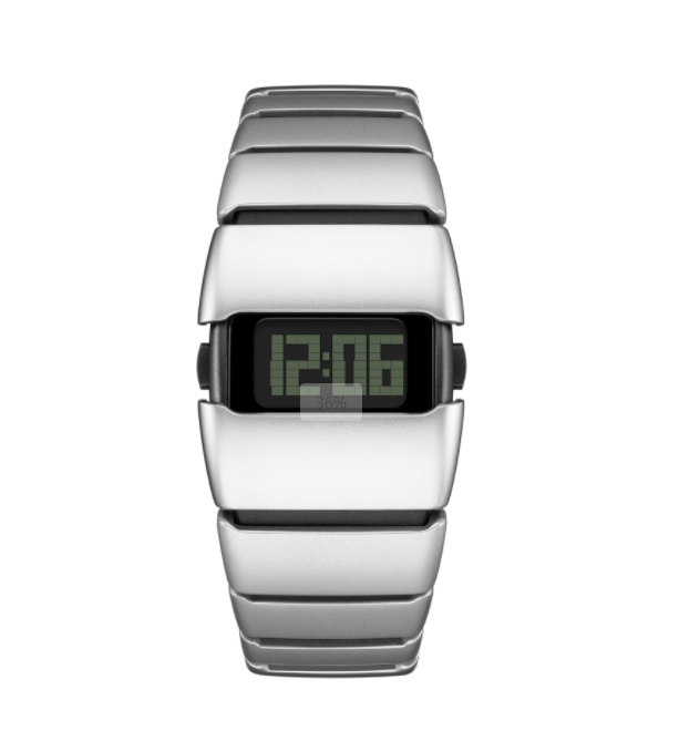 Unique Metal Wristwatch, Stainless Steel Men's Digital Watches