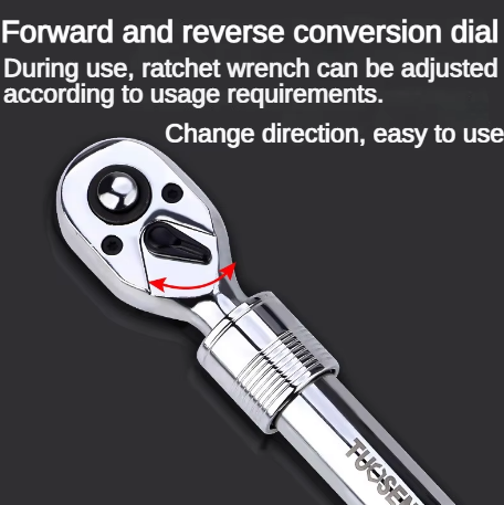 Ratchet wrench 72 teeth extended telescopic