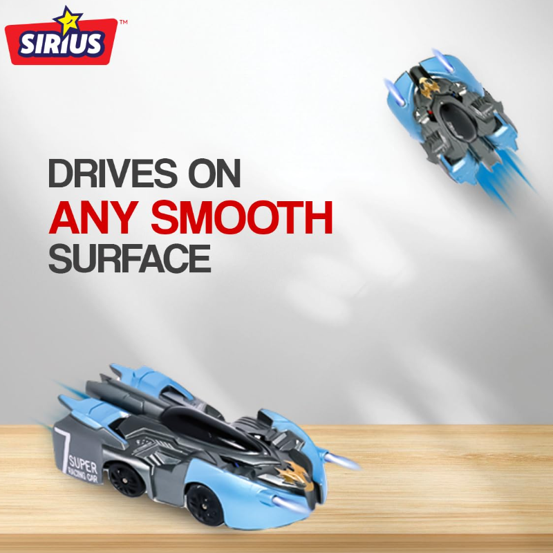 Mini Wall Climber Remote Control Racing Car, Anti Gravity Ceiling Wall Floor Climbing