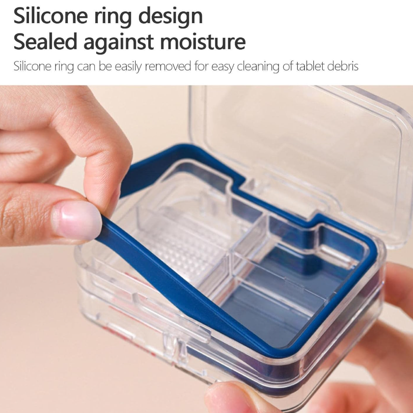 Pill Cutter, Premium Portable Tablet Cutter,Pill Splitter for Small or Large Pills with Storage Compartment Cut Pills