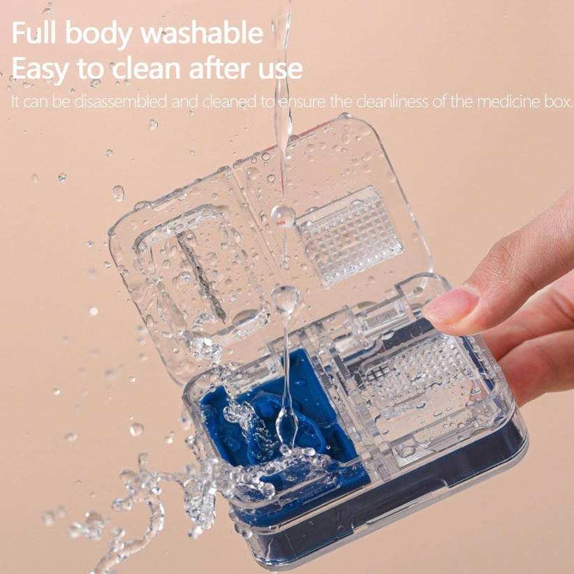 Pill Cutter, Premium Portable Tablet Cutter,Pill Splitter for Small or Large Pills with Storage Compartment Cut Pills