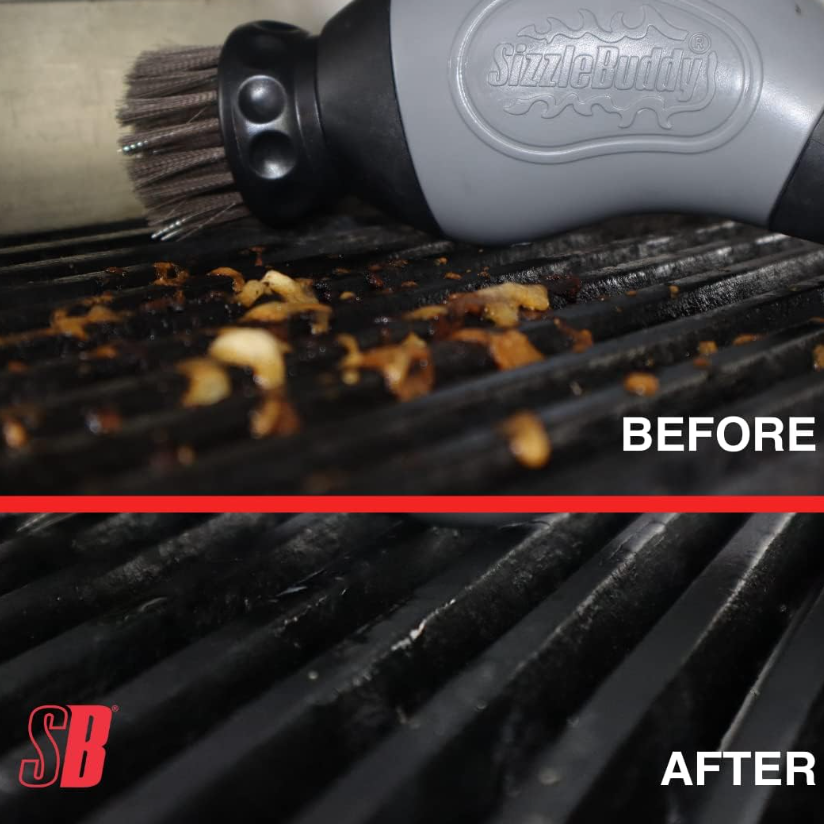 Sizzle Buddy BBQ Cleaner|Cleaning Brush: 3-In-1 BBQ Grill Cleaning Brush