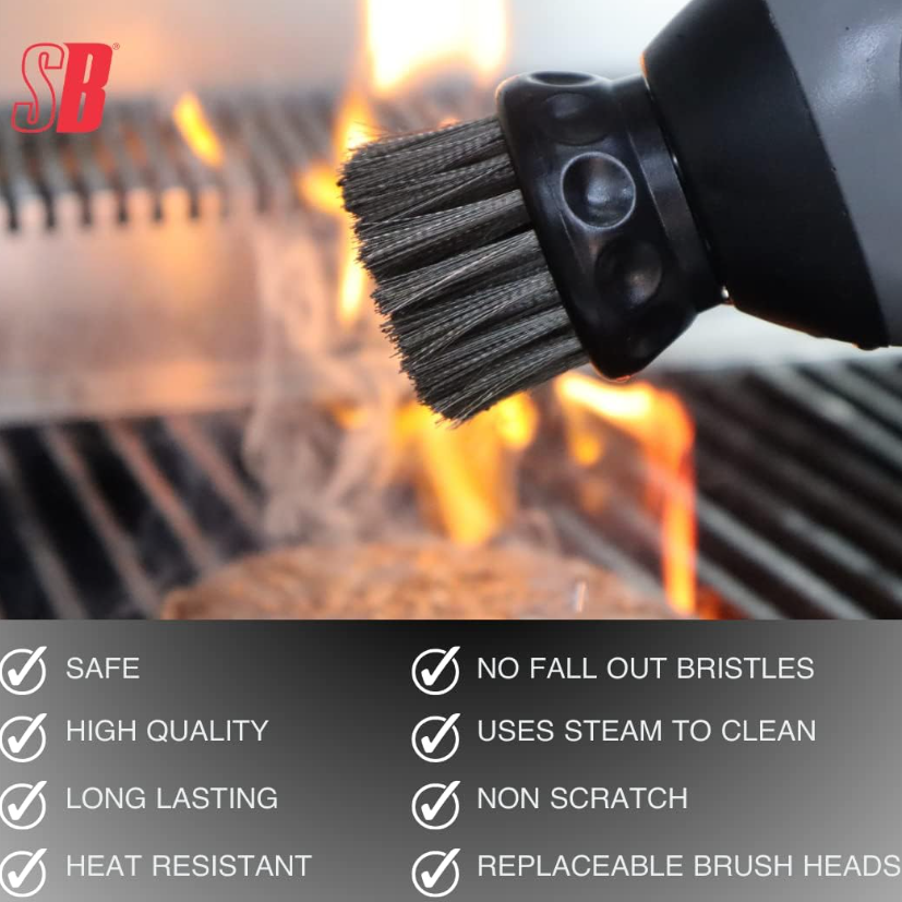 Sizzle Buddy BBQ Cleaner|Cleaning Brush: 3-In-1 BBQ Grill Cleaning Brush