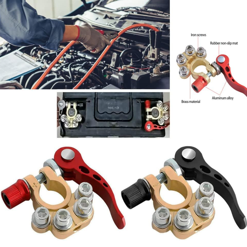 Car battery terminal connectors,4 Way Quick Disconnect Release Terminal Clip