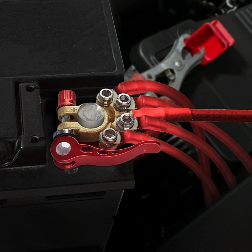 Car battery terminal connectors,4 Way Quick Disconnect Release Terminal Clip