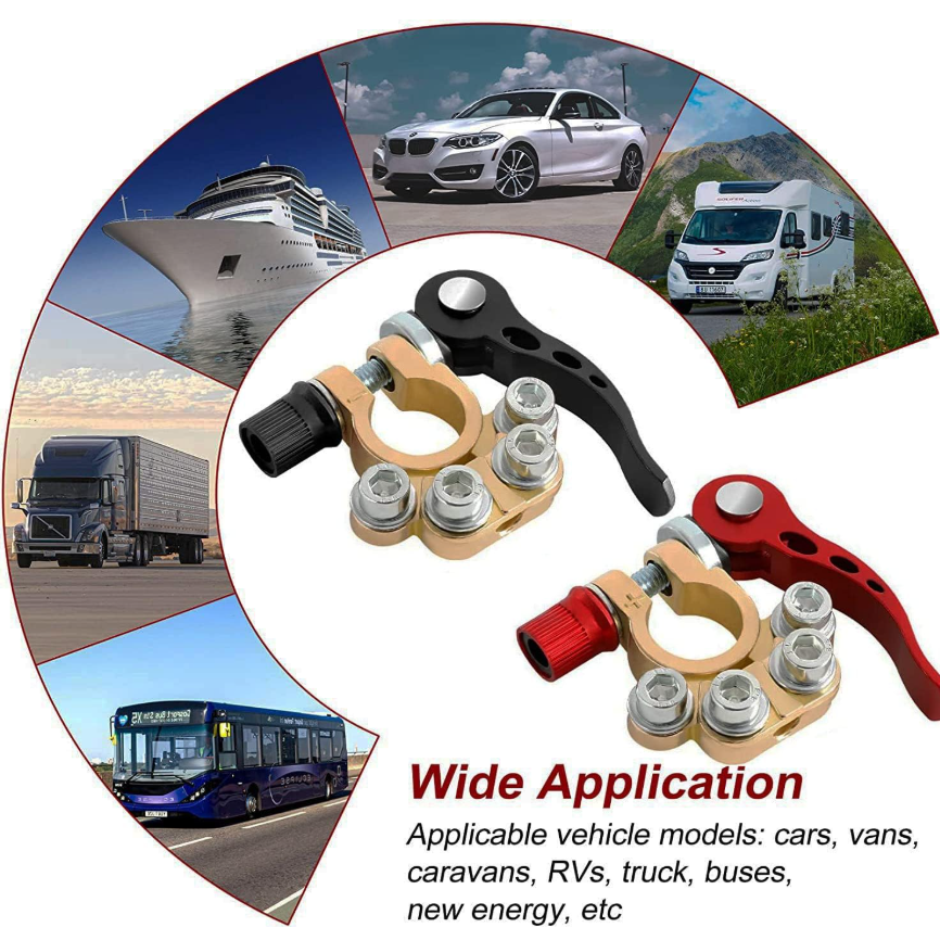 Car battery terminal connectors,4 Way Quick Disconnect Release Terminal Clip