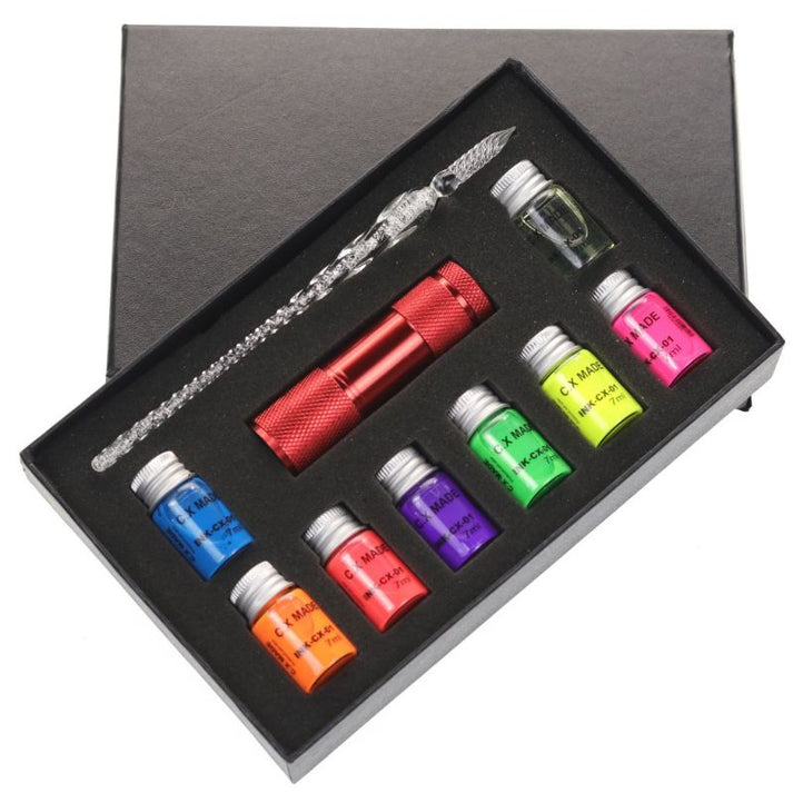 Glowing Ink Set + Glass Pen (🔥Last Day Special Sale 38% OFF🔥)