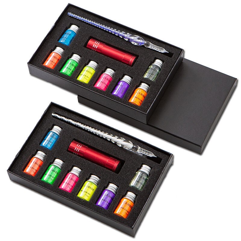 Glowing Ink Set + Glass Pen (🔥Last Day Special Sale 38% OFF🔥)