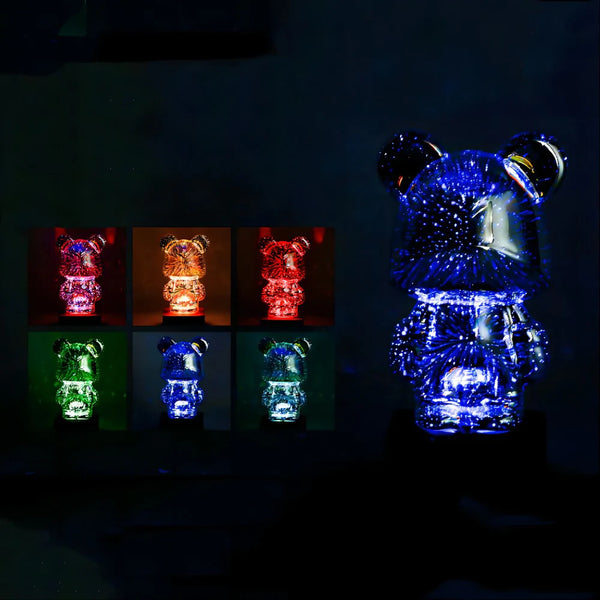 🔥3D Firework Bear Colorful Bear Decor Light Gift for Him or Her