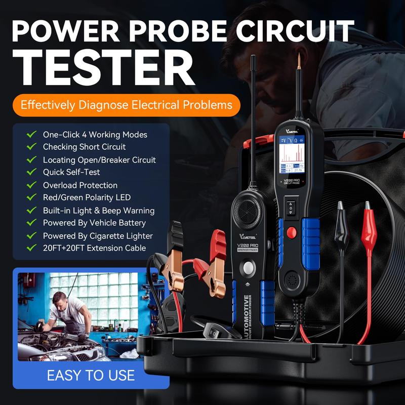 VDIAGTOOL Pro Automotive Power Circuit Probe Tester Circuit Breaker Finder Tool